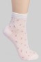 Frilly Opening Mini Rose Print Socks
