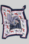 Colorful Horse And Geo Print Square Scarf