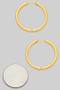 Essential Brass Split Hinge Brass Hoops