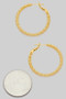 Sectioned Brass One Inch Hoops