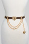 Vintage Heart Concho Link And Heart Charm Drape Be