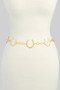 Metal Horseshoe Charm Chain Belt