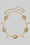 Longhorn And Horse Concho Chain Belt