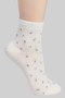 Frilly Opening Mini Rose Print Socks