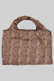 Collapsible Nylon Leopard Print Shopping Bag