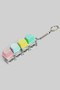 Multi Heart Light Up Keyboard Fidget Keychain