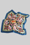 Silky Multi Color Floral Print Scarf