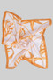 Sea Life Motif Silky Square Scarf
