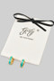 18K Gold Dipped Dainty Hoops With Colored Stripe
