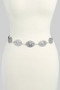 Floral Longhorn Concho Chain Belt