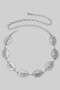 Floral Longhorn Concho Chain Belt
