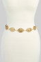 Floral Longhorn Concho Chain Belt