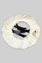 Versatile Satin Round Flat Snap Hair Clip With Teeth