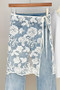 Embroidered Floral Print Sheer Hip Wrap
