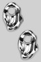 Large Textured Melting Drop Earrings