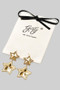 Stainless Steel Tiered Star Drop Earrings