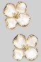 Lavish Lacquered Flower Post Earrings