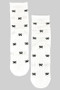 Scalloped Bow Print Socks