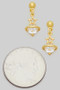 Brass Ball Studs With Star And Cz Planet