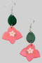 Tiered Acrylic Flower Drop Earrings