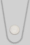 Stainless Steel Thin Cuban Chain Necklace - #GN8380