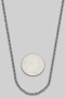 Stainless Steel Thin Cuban Chain Necklace - #GN8386