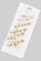 Six Piece Pearl Brooch Safety Pin Set