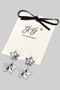 Stainless Steel Tiered Star Drop Earrings