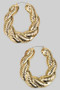 Lightweight Twist Chain Hinge Hoops