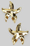 Textured Starfish Drop Earrings
