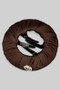Versatile Satin Round Flat Snap Hair Clip With Teeth