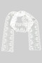 Thin Lacy Floral Neck Scarf