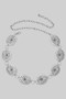 Southwestern Oval Florette Concho Chain Belt
