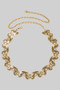 Stone Butterfly Link Chain Belt
