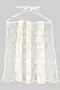 Embroidered Round Flower Print Sheer Hip Wrap