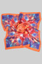 Dreamscape Flower Print Silky Square Scarf