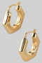 Hexagon Hoop Earrings