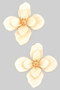 Marbled Acrylic Flower Post Earrings