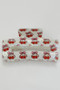 Marbled Acrylic Bow And Cherry Print Hair Clip