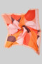 Abstract Geo Shaped Colorful Silky Square Scarf