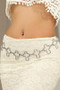 Hammered Cross Link Chain Belt