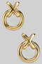 Stainless Steel Xo Post Earrings