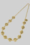Textured Cut Out Circle Link Chain Belt