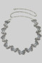 Stone Butterfly Link Chain Belt