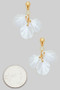 Fresh Water Pearl Floral Drop Earrings