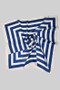 Watercolor Square Pattern Silky Square Scarf