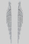 Rhinestone Twist Tassel Earrings