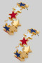 Star Spangled Hoop Earrings