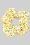 Lemon Print Stretch Hair Scrunchie
