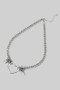 Stainless Heart Pendant Spike Cluster Chain Necklace